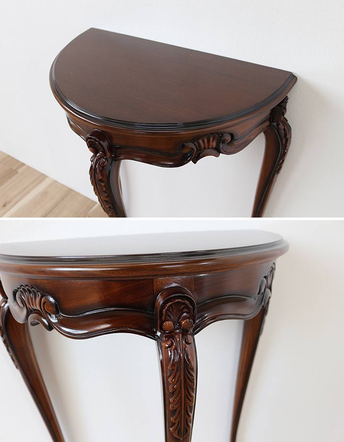 楽天市場】コンソール マホガニー 猫足 アンティーク調 輸入家具