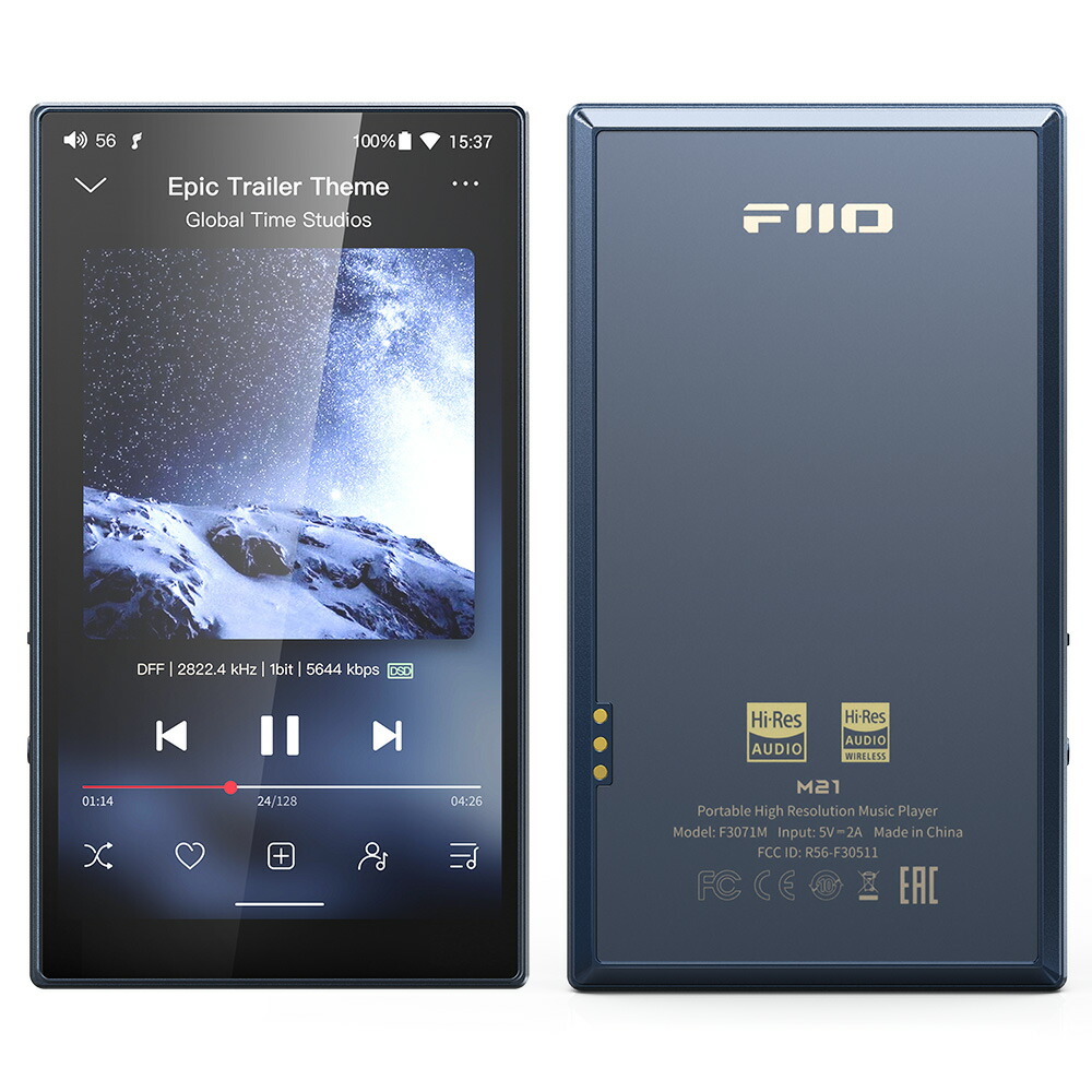 楽天市場】FIIO デジタルオーディオプレーヤー M21 ブルー + 専用