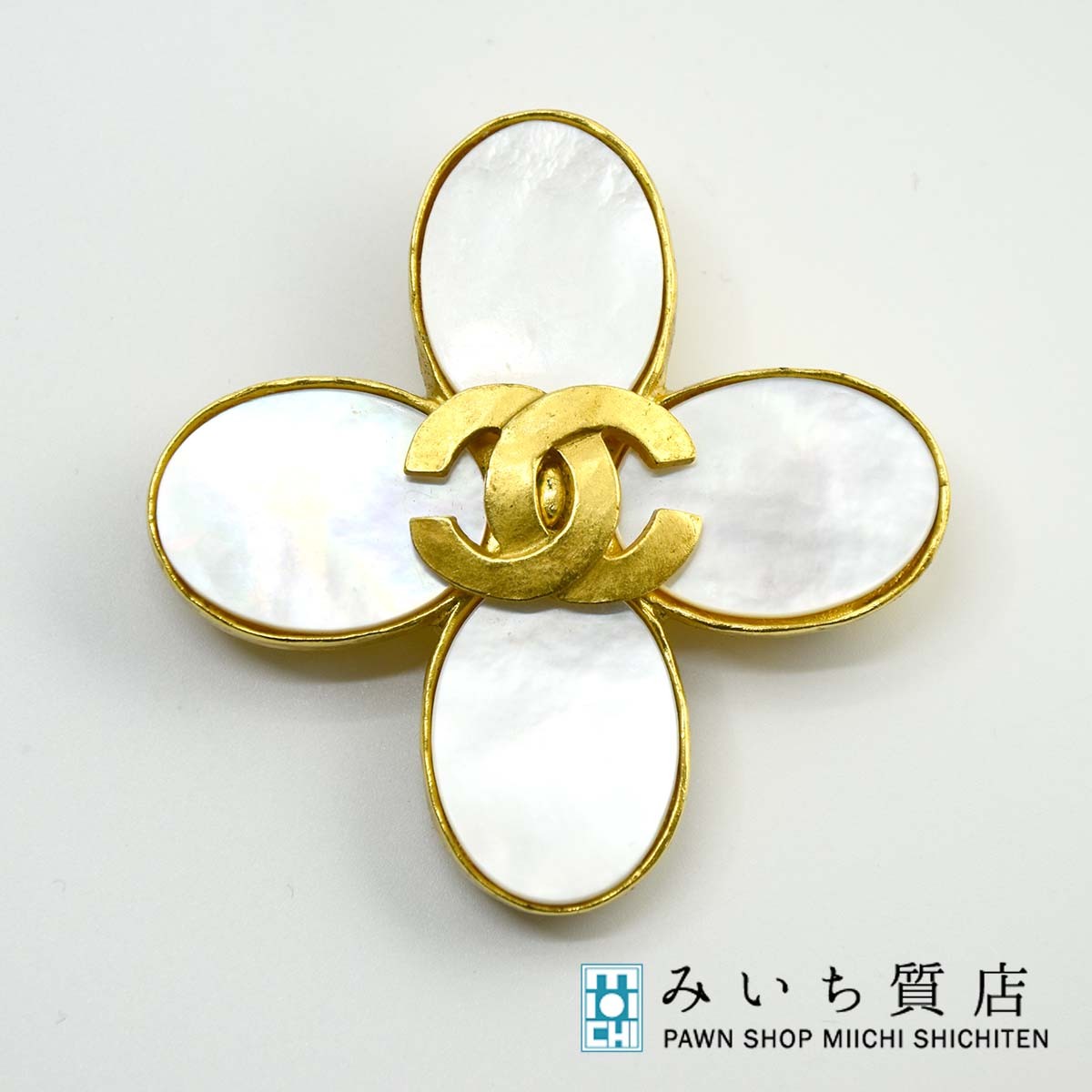 楽天市場】質屋 ブローチ CHANEL シャネル ココマーク 95A ホワイト
