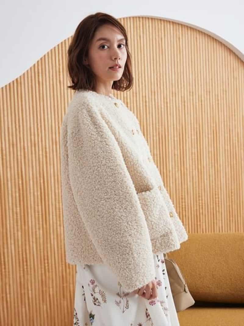 楽天市場】【SALE／30%OFF】金釦カールファージャケット Mila Owen