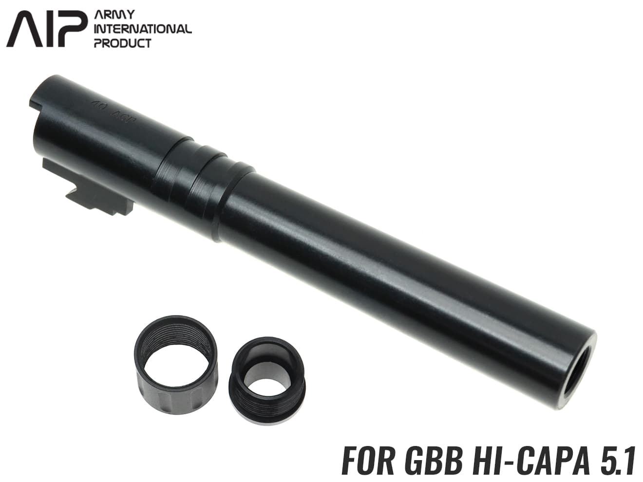 楽天市場】AIP ステンレス スレッドアウターバレル .40ACP TM Hi-CAPA