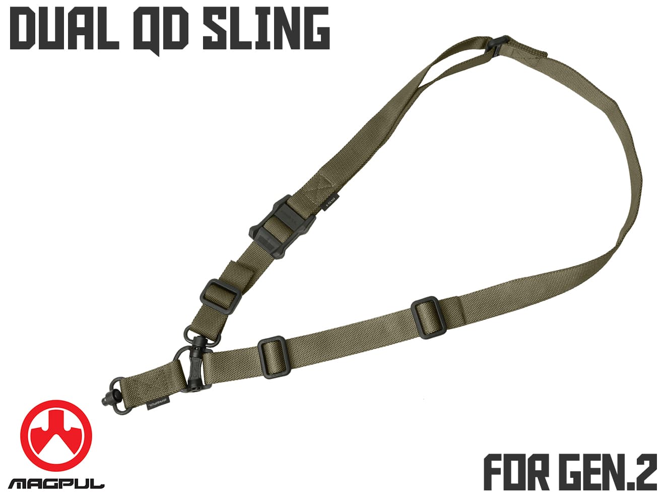 楽天市場】magpul ms4 dual qd sling gen2 ブラックの通販