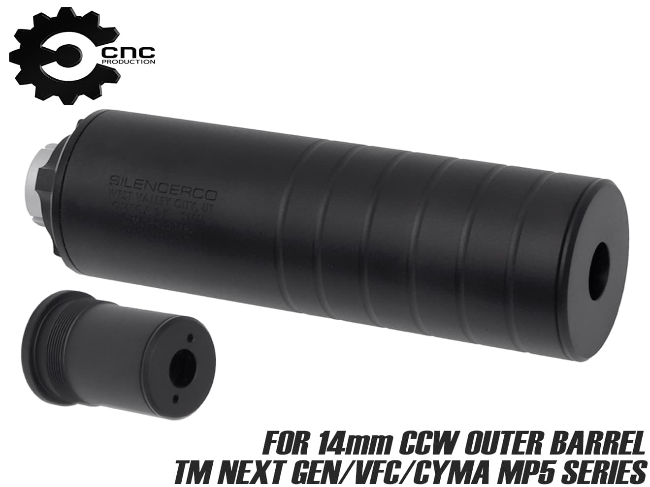 楽天市場】CNC Production Omega9Kタイプ サプレッサー for 14mmCCW