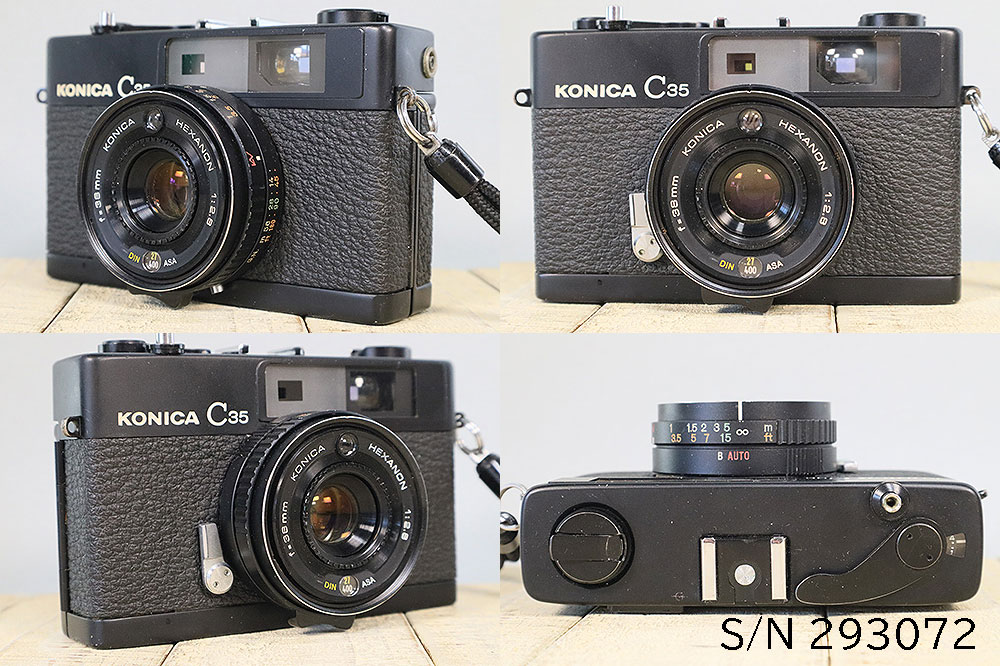 ☆希少・完動品☆konica c35☆本革外装＊美品＊