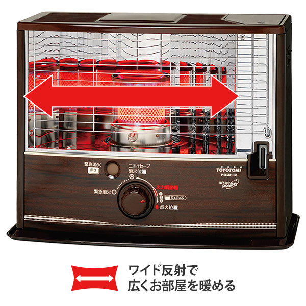 楽天市場】トヨトミ 石油ストーブ RS-W290(M) 木目 [TOYOTOMI 灯油