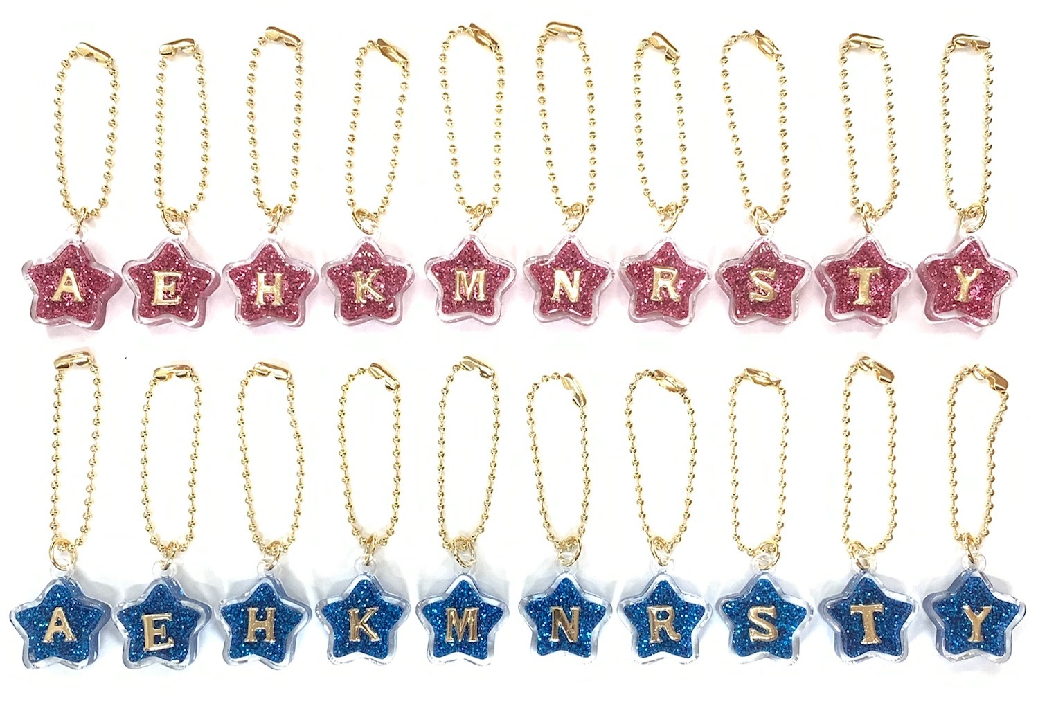 楽天市場】プチスターイニシャルチャーム 星 イニシャル 小さい