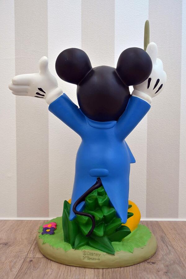 楽天市場】ミッキーマウス ガーデンスタチュー音楽隊 指揮者 ミッキー