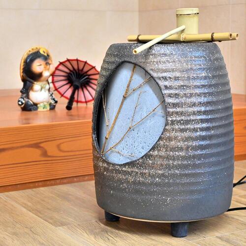 楽天市場】湧き水つくばい 信楽焼き庭園灯 日本庭園 つくばい 電動