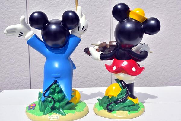 楽天市場】※台座に小さな傷穴あり(ミニーマウス)ミッキーマウス ミニー