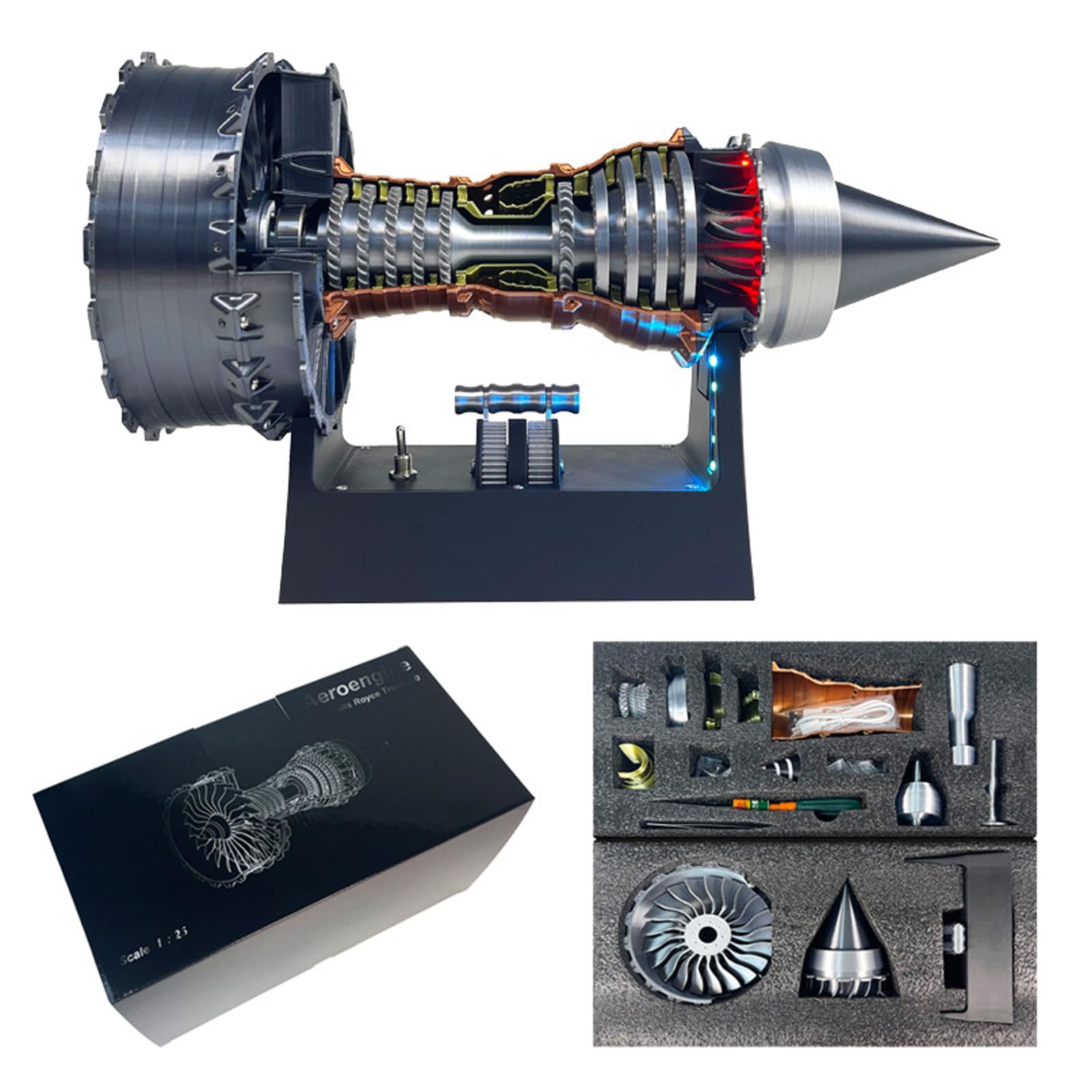 楽天市場】航空機エンジンモデルキット Tr-900 A380 ターボファン