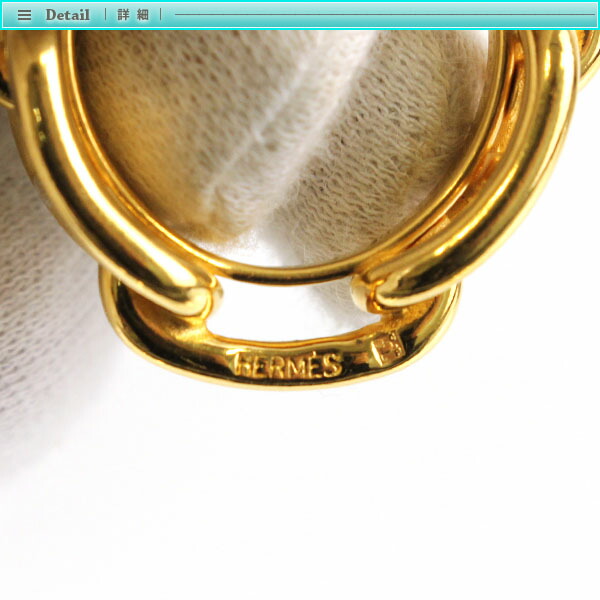 楽天市場】Hermes エルメス シェーヌダンクル スカーフリング ゴールド