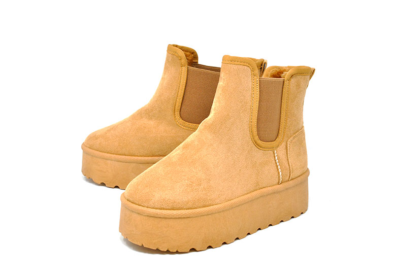 楽天市場】レディース 厚底 プラットフォーム サイドゴア ムートン