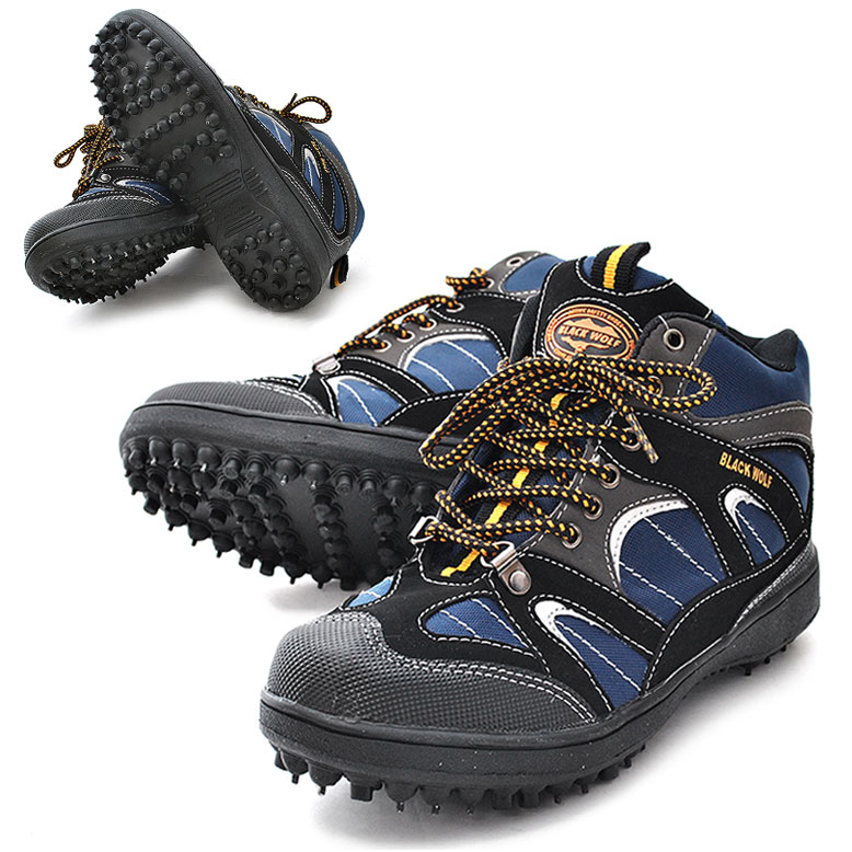 楽天市場】スパイクシューズ 釣り 作業靴 メンズ 滑りにくい 幅広3E
