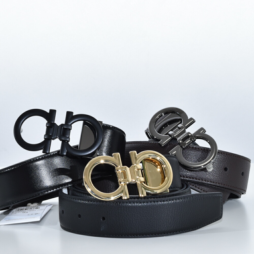 Salvatore Ferragamo ダブルガンチーニ ラインストーン ベルト 楽天