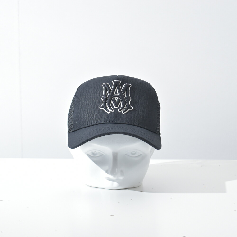 楽天市場】AMIRI アミリ 帽子 キャップ メッシュ ロゴ 黒 ブラック