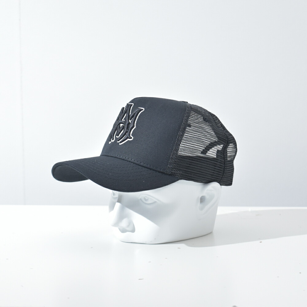 楽天市場】AMIRI アミリ 帽子 キャップ メッシュ ロゴ 黒 ブラック