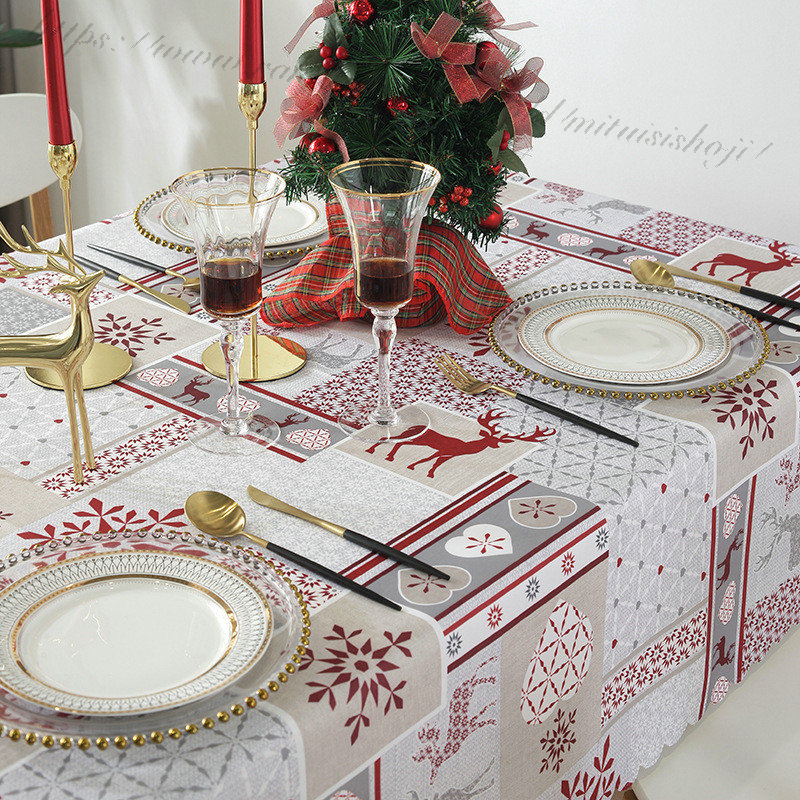 楽天市場】【楽天1位入賞】テーブルクロス クリスマス 撥水 テーブル