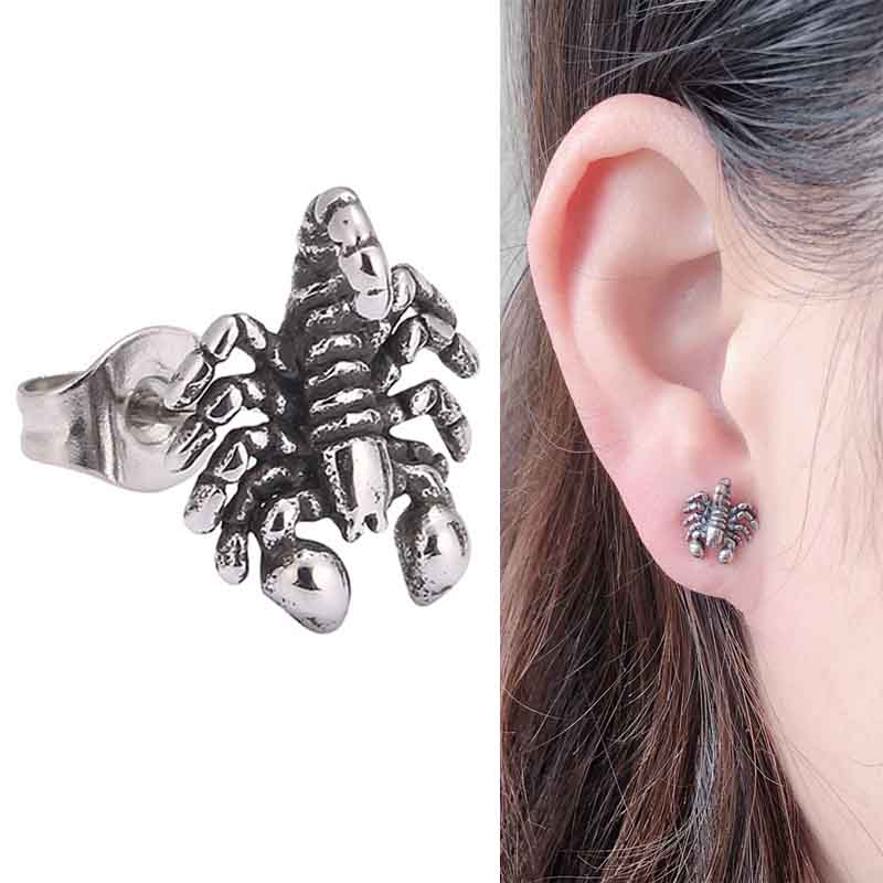 楽天市場】3D スコーピオン ステンレスピアス 1個販売 20G 20ゲージ