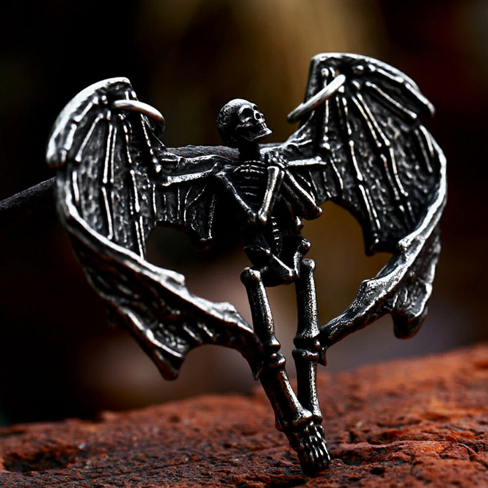 楽天市場】サタンスカルステンレスペンダントトップ 1個販売 メンズ