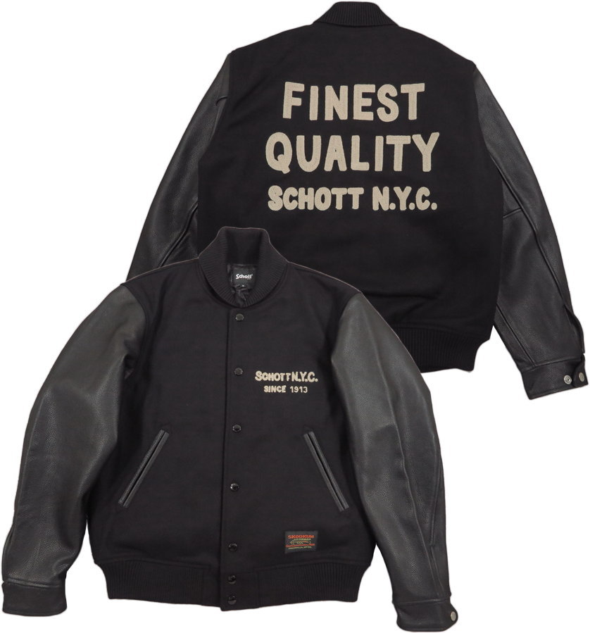 楽天市場】Schott×SKOOKUM/ショット×スクーカム STADIUM JACKET