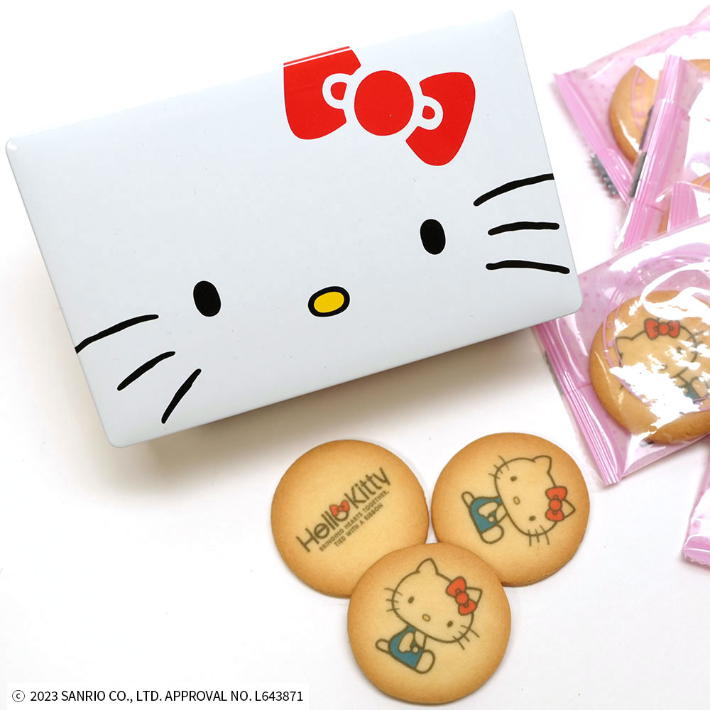 楽天市場】ハローキティ プリントクッキー 10枚入り 個包装 クッキー缶