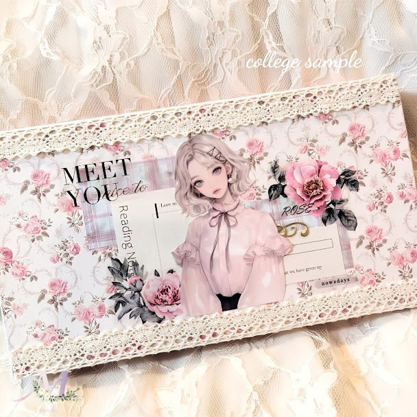 楽天市場】デザインペーパー a4 コラージュシート 女の子 おしゃれ