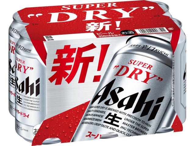 楽天市場】アサヒスーパードライ350缶6本パック : リカーショップ