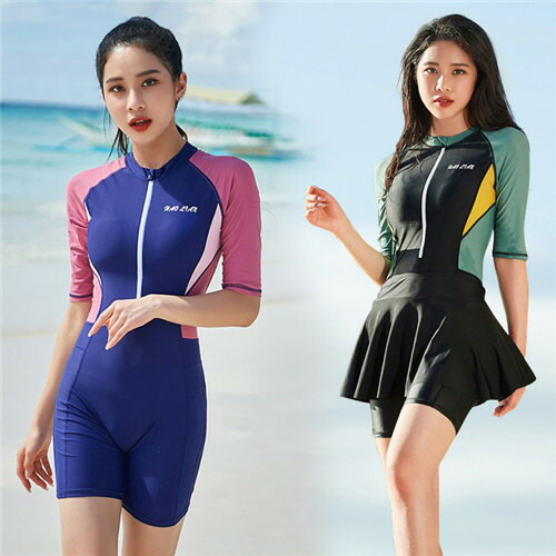 楽天市場】ラッシュガード レディース 2点 セット オールインワン