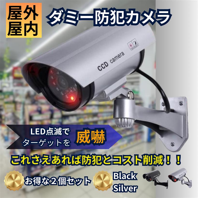 楽天市場】ダミーカメラ ダミー防犯カメラ フェイクカメラ 2個セット