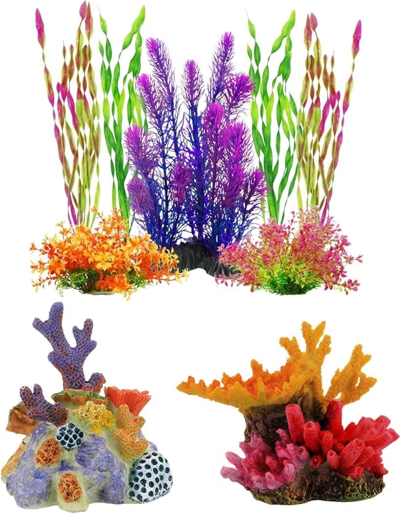 楽天市場】人工水草 アクアリウム オブジェ 水槽 レイアウト サンゴ