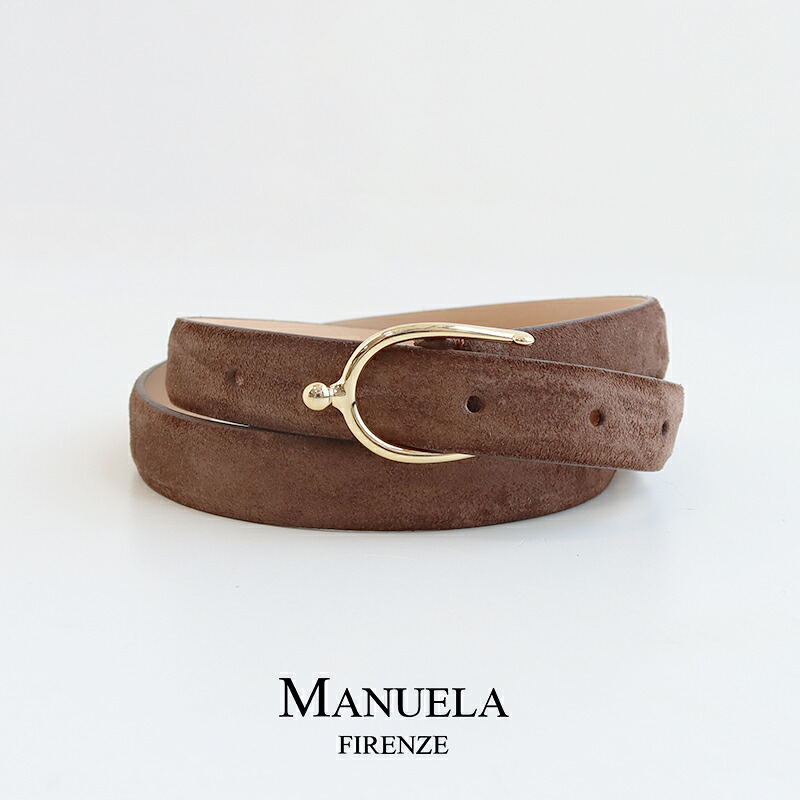 楽天市場】MANUELA マヌエラ スエードレザーベルト MN23S-11SU【RCP