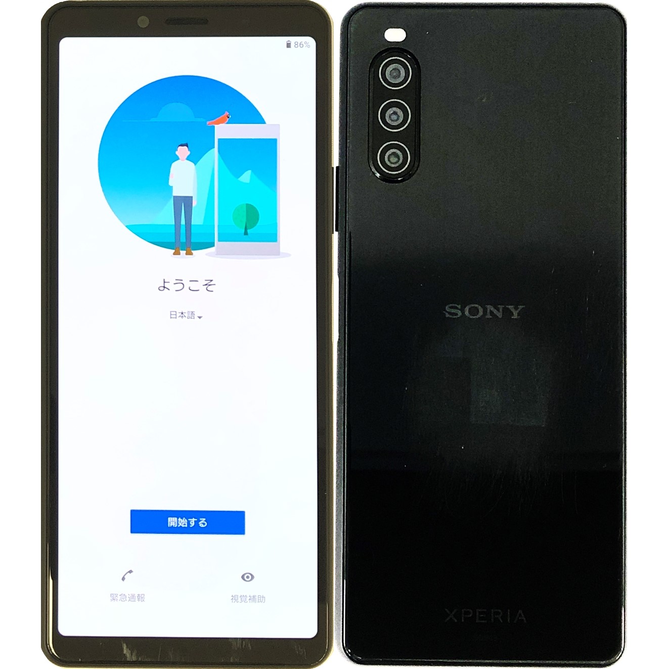 akira Xperia 10 II ◇ au SOV43 ブラック SONY Xperia 10 II SOV43 au