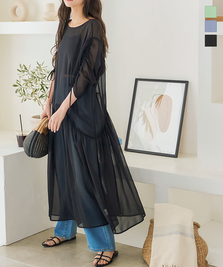 楽天市場】≪ 特別セール ≫ シアー マキシワンピース レディース