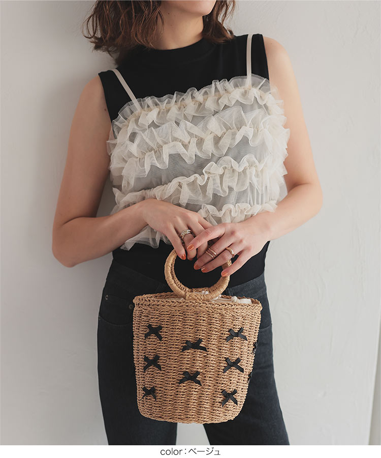 楽天市場】≪ 特別セール ≫ 送料無料！ リボン付き カゴバッグ