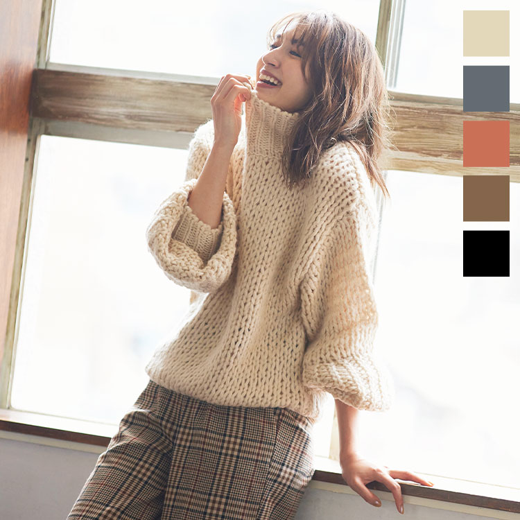 kolor カラー アーガイル柄 モヘア ドッキングタートルネックニット