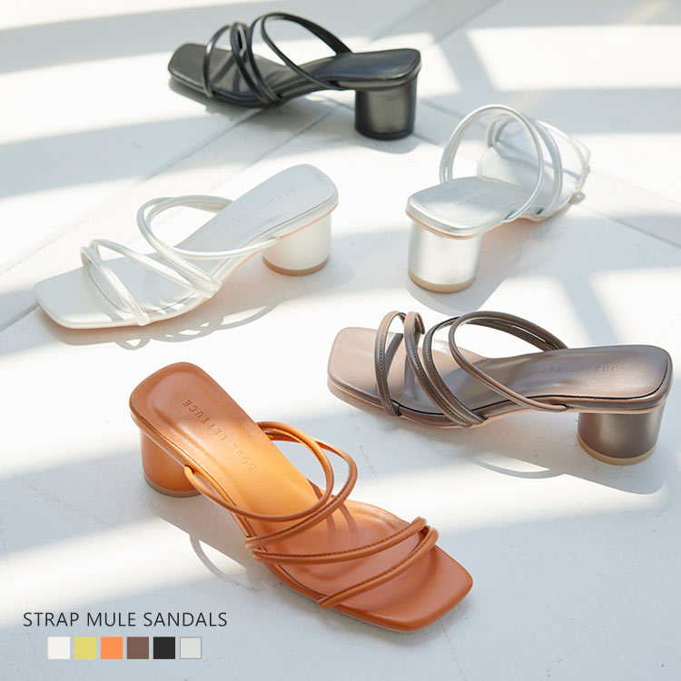 楽天市場】 サンダル レディース コードストラップミュールサンダル