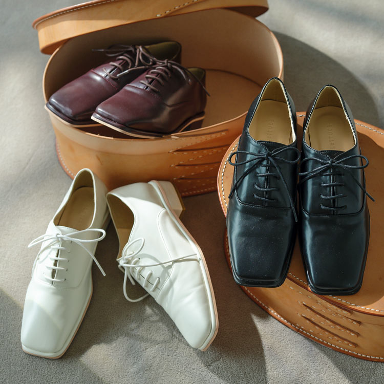 楽天市場】≪ 特別セール ≫ スクエアトゥレースアップシューズ [I2339