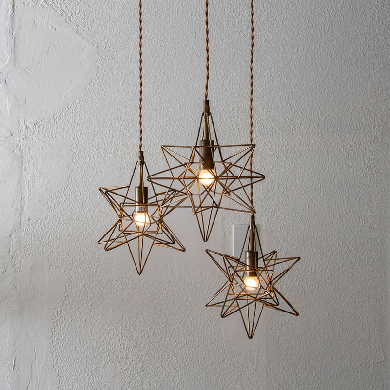 楽天市場】ETOILE3 エトワール3 ペンダントライト 3灯 星 LED対応