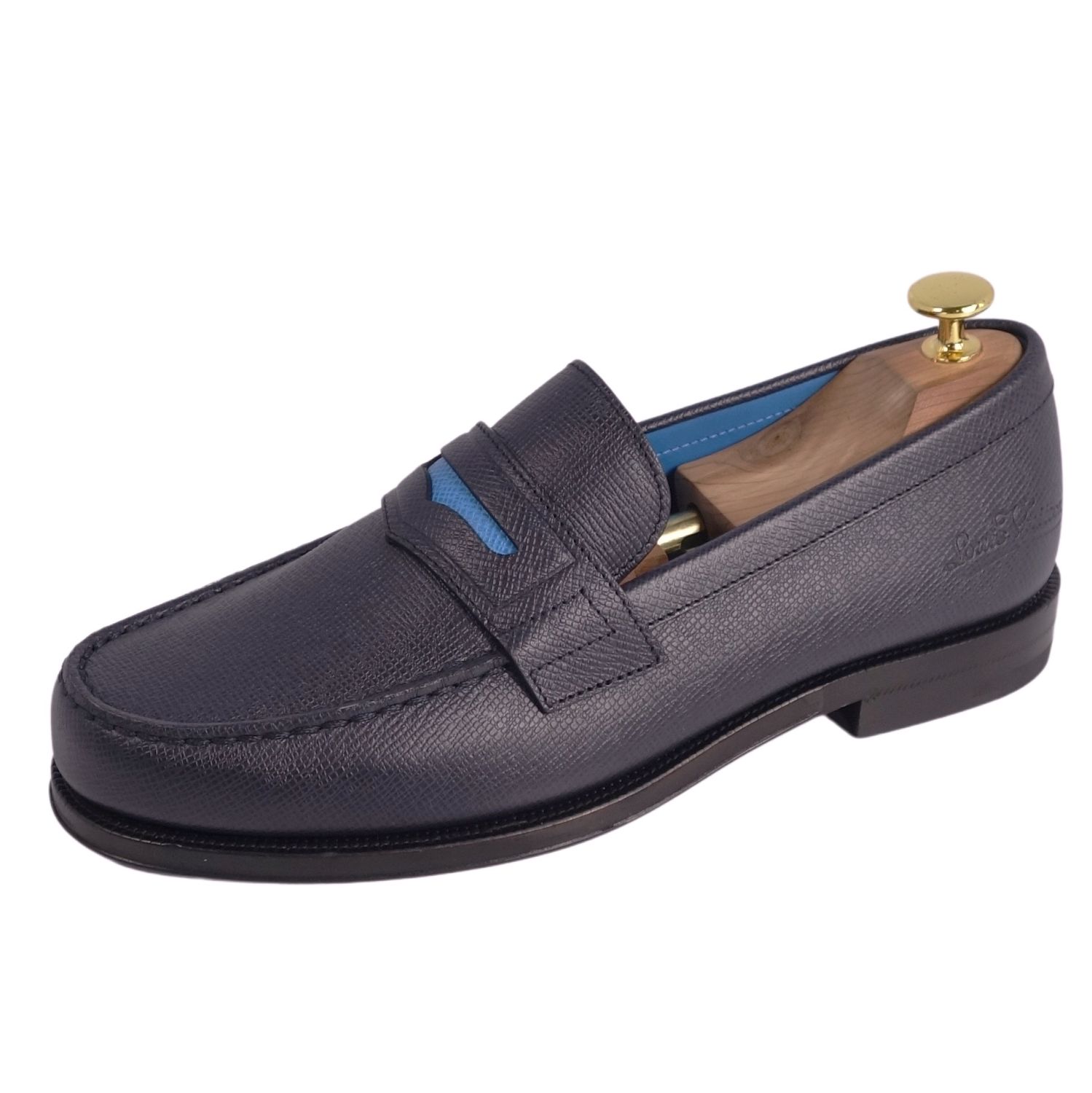 楽天市場】ネイビー レザー（ブランドルイ・ヴィトン）（ローファー