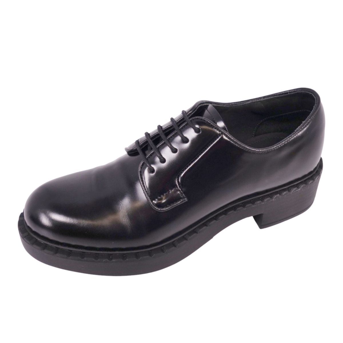 楽天市場】プラダ ブラッシュドレザー ダービーシューズの通販