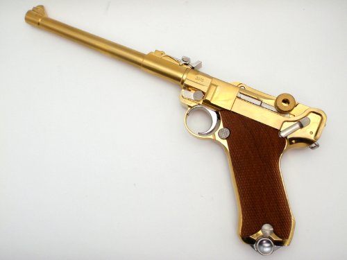 楽天市場】マルシン・金属製モデルガン完成品 ルガーP-08 8インチ 木製