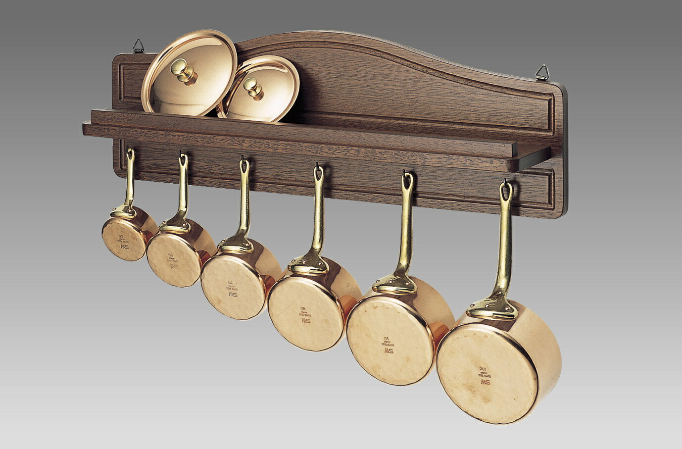 銅製ミニソースパン(持ち手真鍮)6個! 銅製ミニソースパン(持ち手真鍮)6