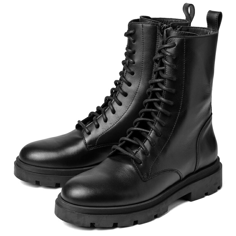 はな本革レザー ファビオルスコーニ エンジニアブーツ 24.0 黒