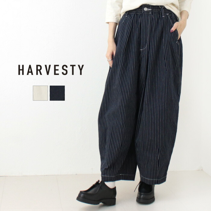楽天市場】☆ハーベスティ HARVESTY ペンシルストライプサーカスパンツ