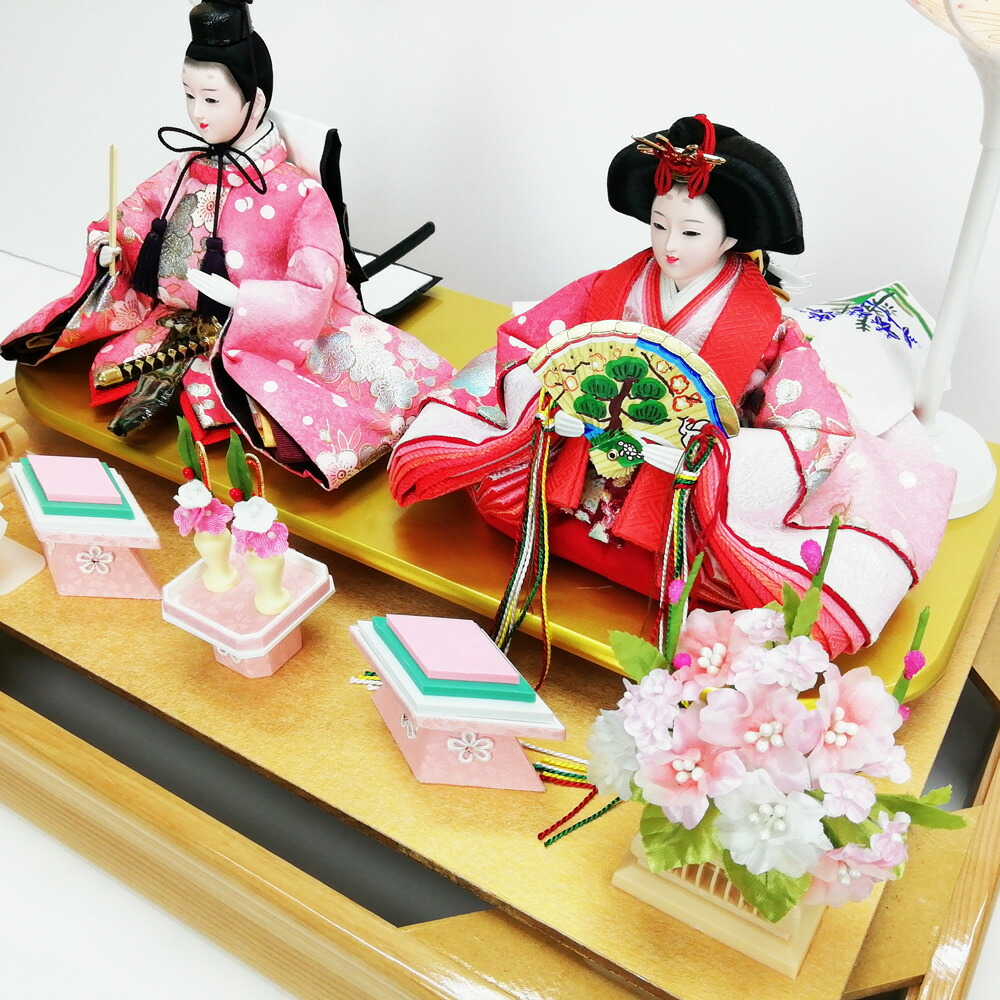 楽天市場】在庫あり 久月 雛人形 ケース飾り 白木枠ガラスケース 親王