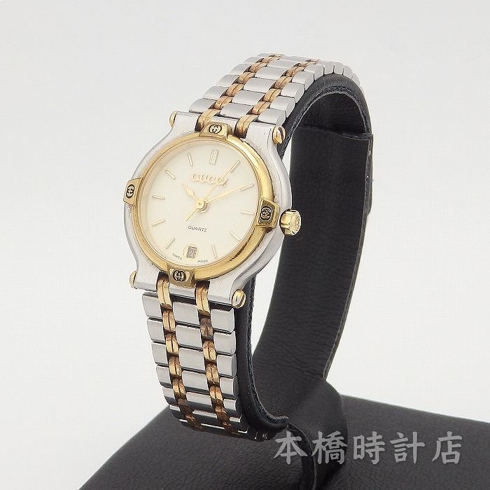 楽天市場】グッチ GUCCI 9000L レディース アイボリー 機械点検・電池