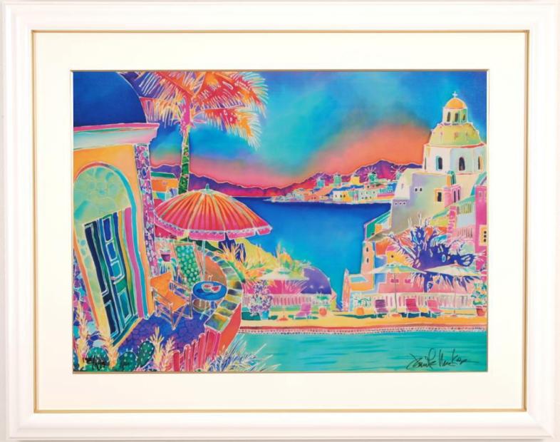 楽天市場】海 絵画 ミコノス島 ギリシャ 風景画 シルクスクリーン 版画