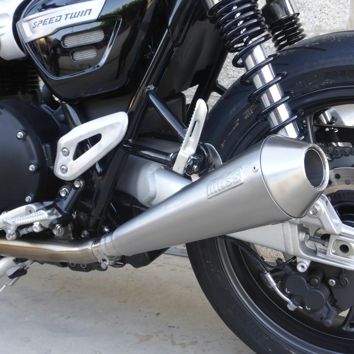 楽天市場】トライアンフ スピードツイン1200/900 ステンレス Tromb