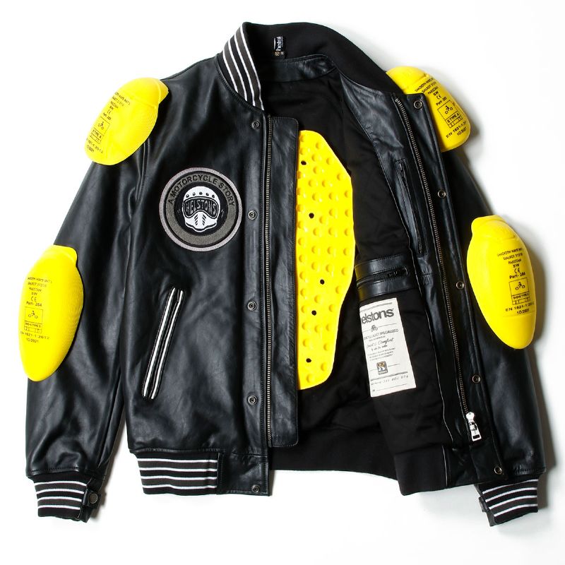 楽天市場】ヘルストン レザージャケット カレッジ レザー ジャケット