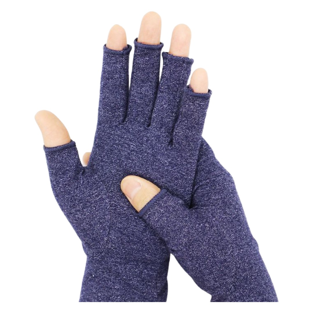 楽天市場】手袋 指なし（カラーブルー）（レディース手袋｜手袋